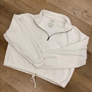 White Half Zip